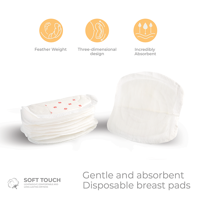 Nurtur Cozi Disposable Nursing Breast Pads Set - 200 Pcs