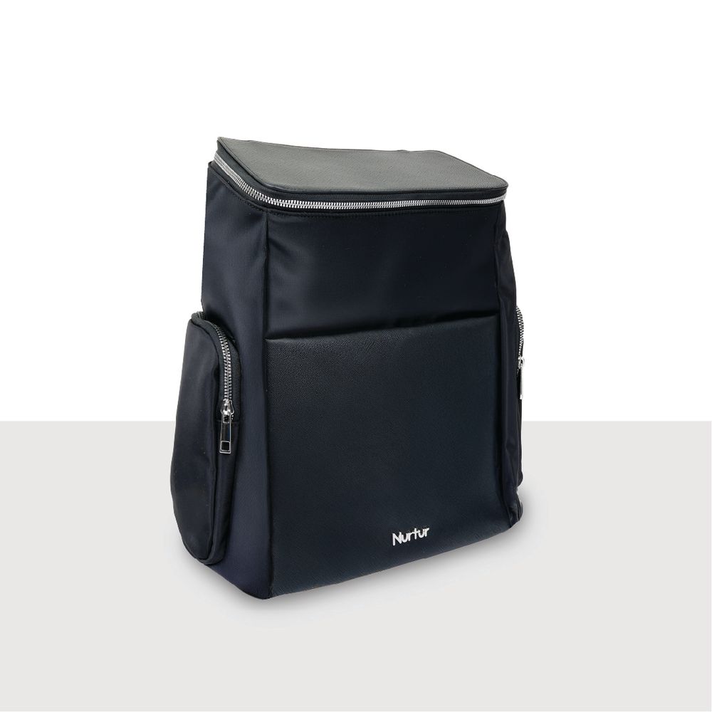 Nurtur Cozi - Aura Maternity Diaper Backpack - Black