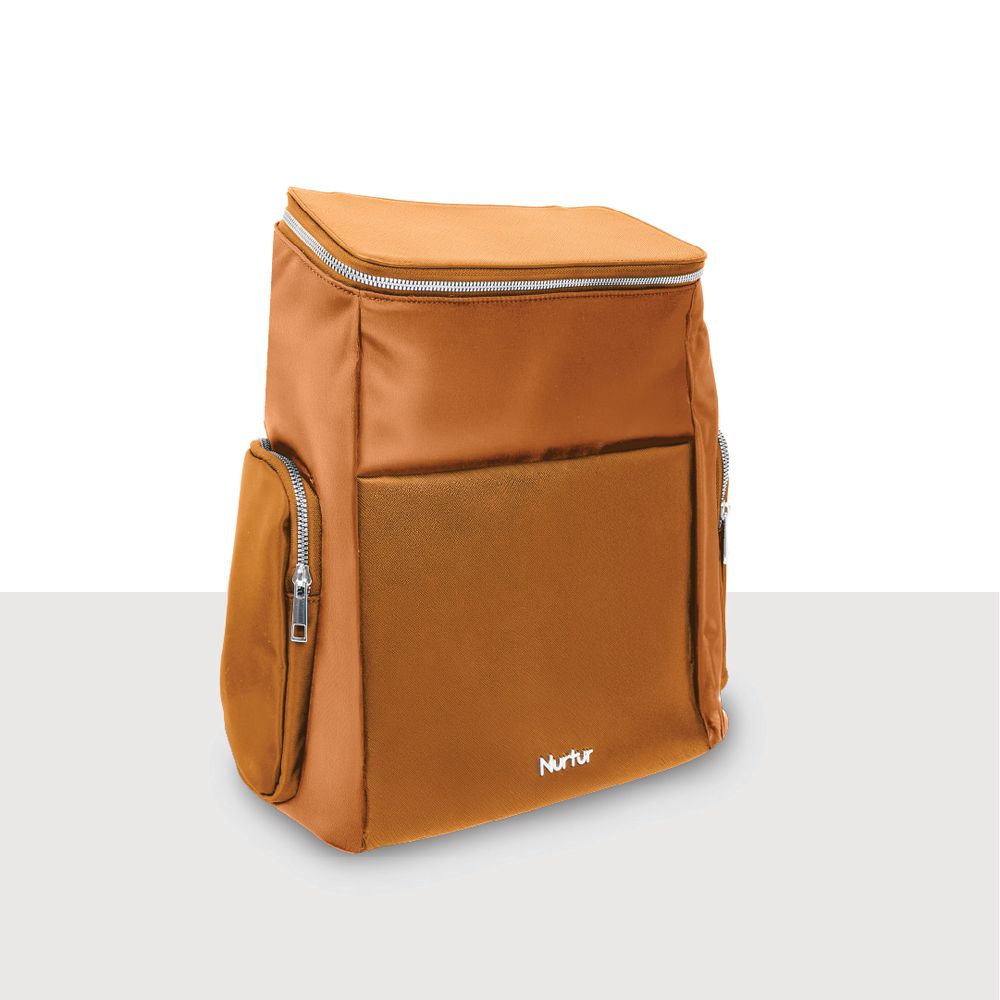 Nurtur Cozi - Aura Maternity Diaper Bag with Insulator Bottle - Nude