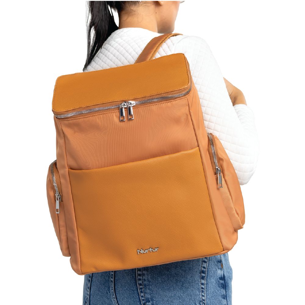 Nurtur Cozi - Aura Maternity Diaper Bag with Insulator Bottle - Nude