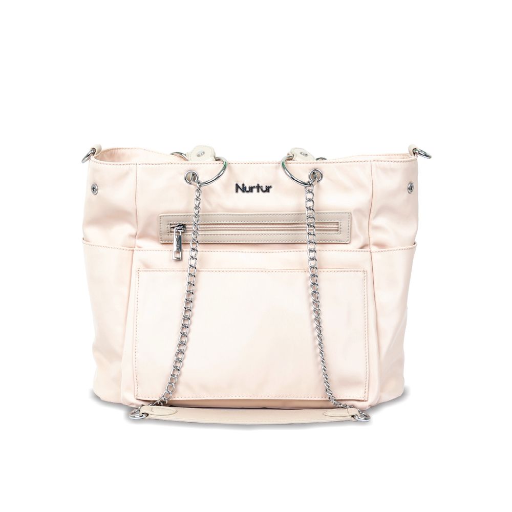 Nurtur Cozi - Multifunction Diaper Bag with Insulator Bottle Pocket - Nude