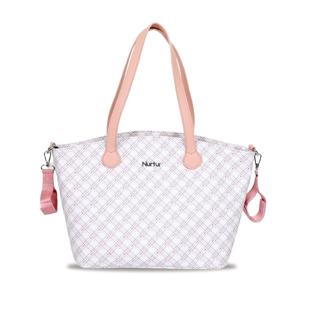 Nurtur Cozi - Printed Vogue Maternity Diaper Bag - Beige