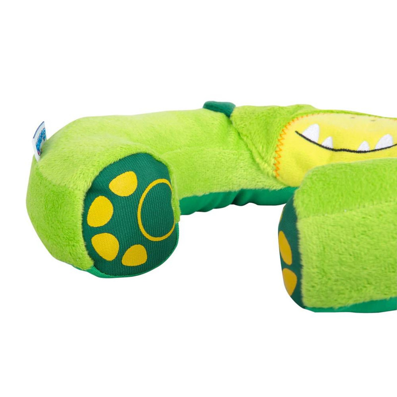 Trunki - Yondi Kids Travel Neck Pillow And Chin Support - Dudly Dinosaur - 20cm - Small - Green