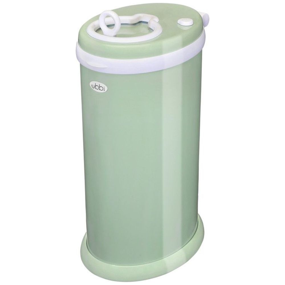 Ubbi Stainless Steel Disposable Diaper Bin With Child Lock