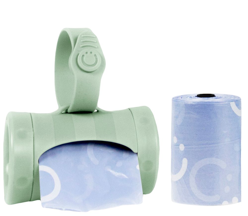 أوبي - موزع أكياس التخلص من الحفاضات أون ذا غو مع 24 كيس - أخضر ميرمية