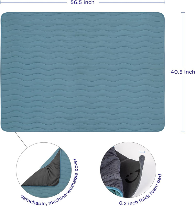 أوبي - سجادة لعب مبطنة للأطفال - 40.5 × 57 سم - متعددة الألوان