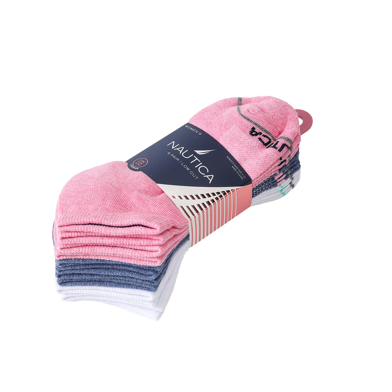 Nautica - Womens Quarter Socks - Pack of 6