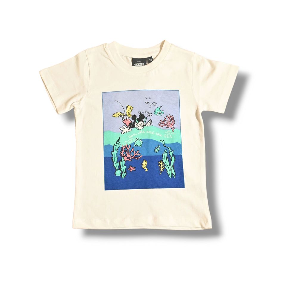 Mickey & Friends - Boys T-shirt And Short Set - White/Blue