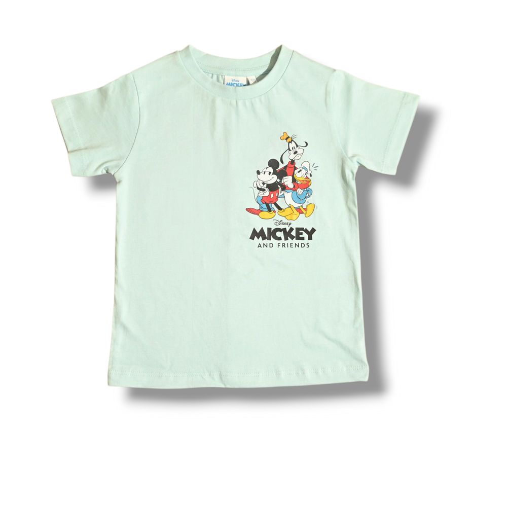 Mickey & Friends - Boys T-shirt And Short Set - Pastel Green