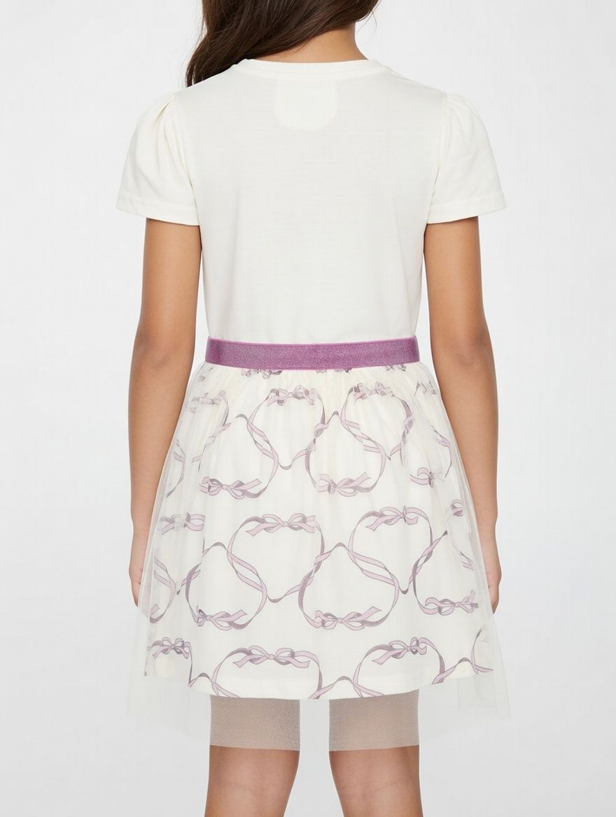 Gabby's Dollhouse - Printed Tulle Dress - Cream