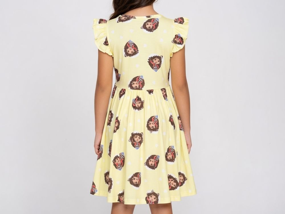 Gabby's Dollhouse - Printed Dress - Yellow