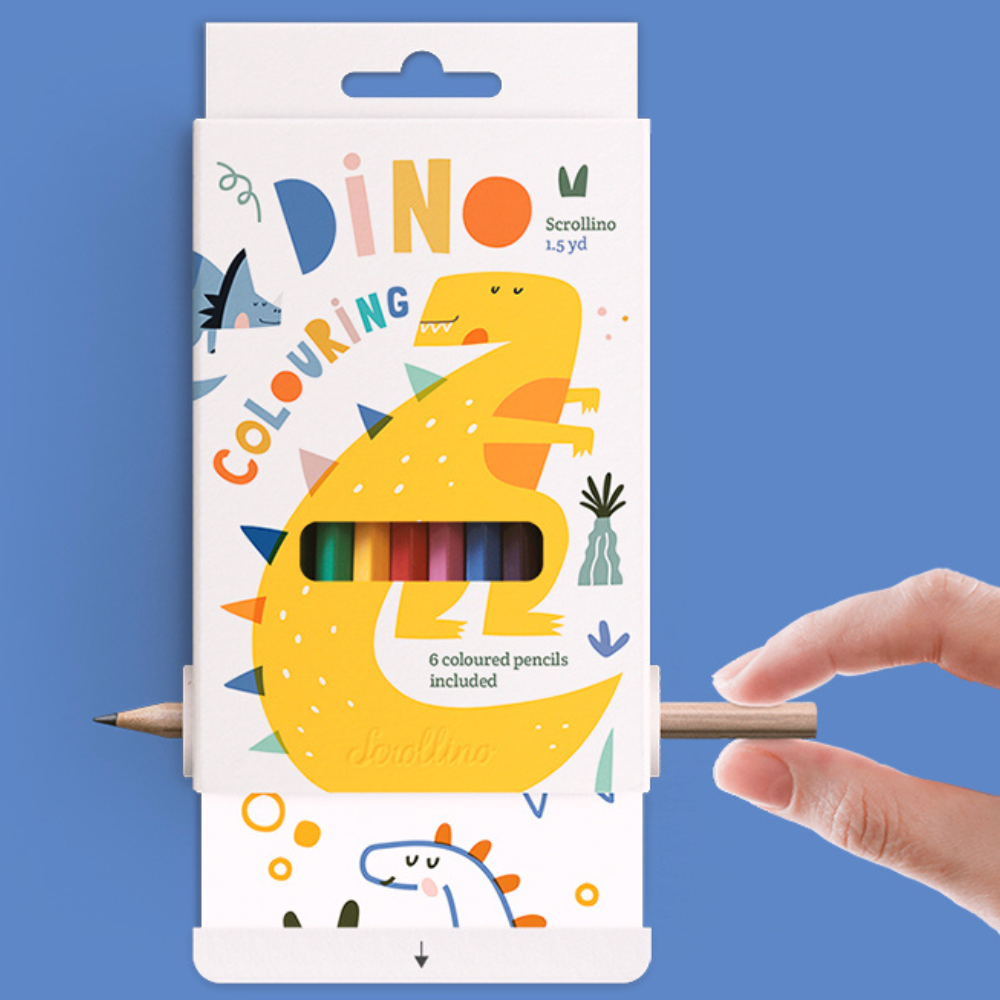 Scrollino - Colouring Kit - Dino