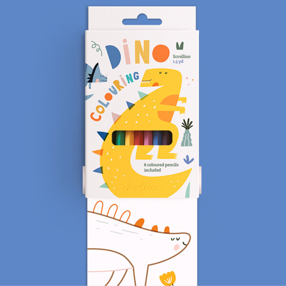 Scrollino - Colouring Kit - Dino