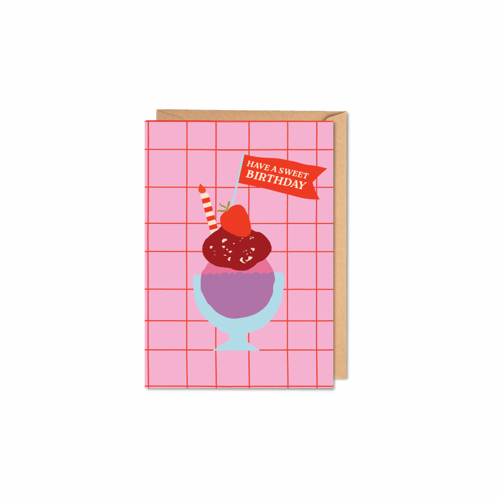 Good Tuesday - A6 Birthday Greeting Card With Envelope - Ice Cream