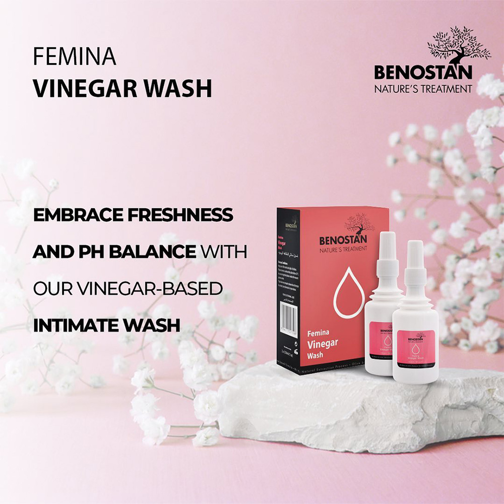 Benostan - Femina Vinegar Intimate Wash - 150 ml - Pack of 2