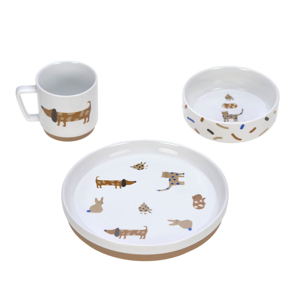 Lassig Little Mateys Children's Tableware Set - 3 Pcs