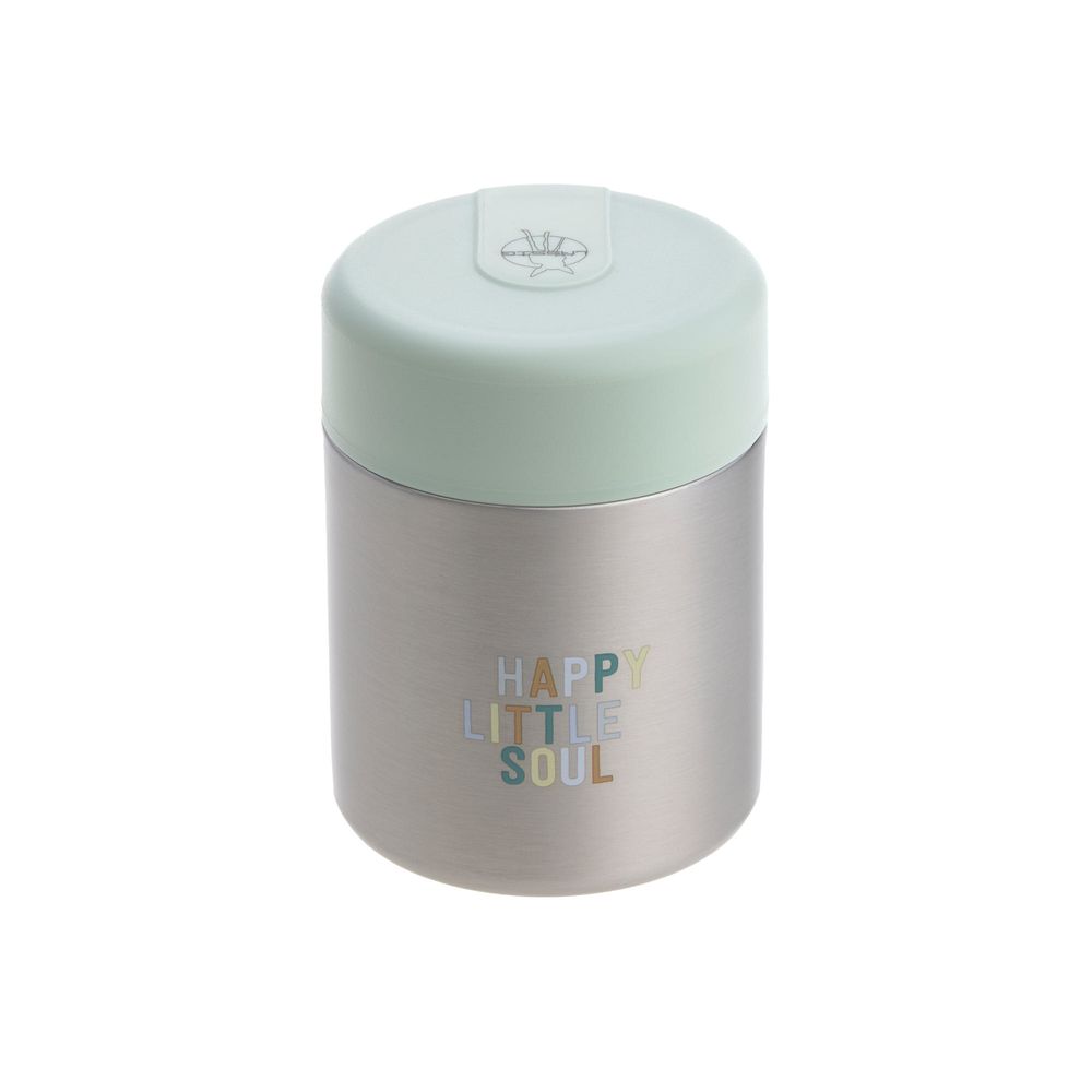 Lassig - Stainless Steel Food Jar - Happy Fruits Lemon - 315 ml