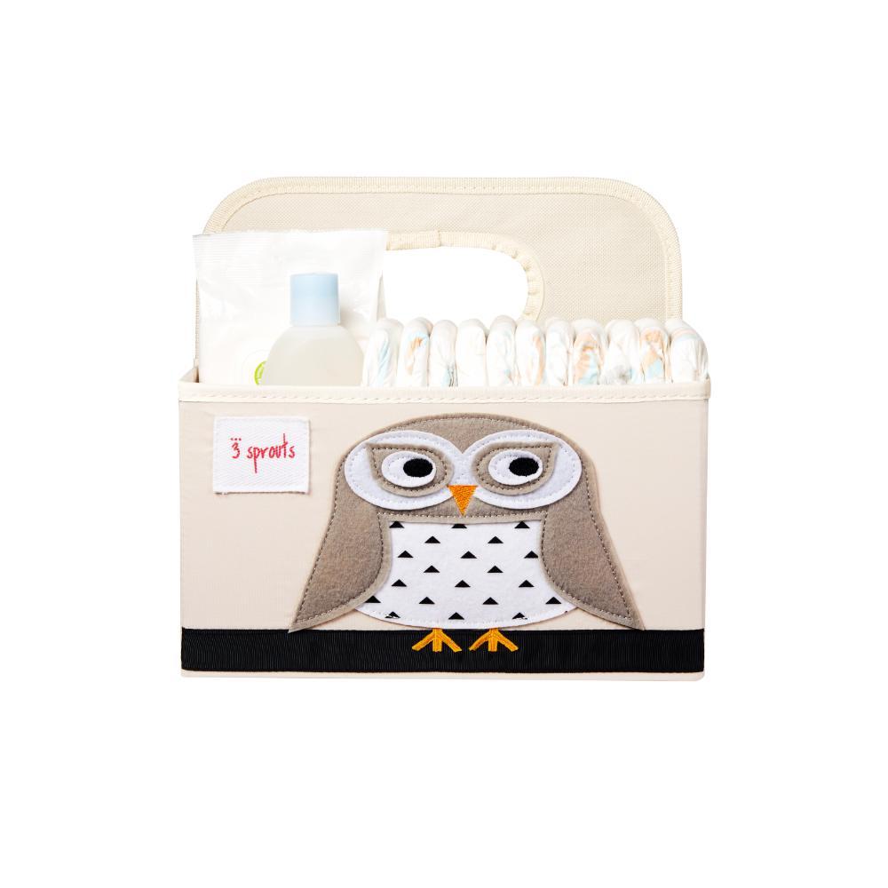 3 Sprouts - Nappy Caddy - Owl
