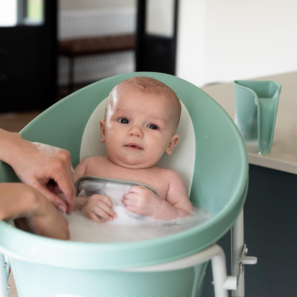 Shnuggle - Baby Bath & Rinsing Jug Bundle - Eucalyptus - 2pc Set