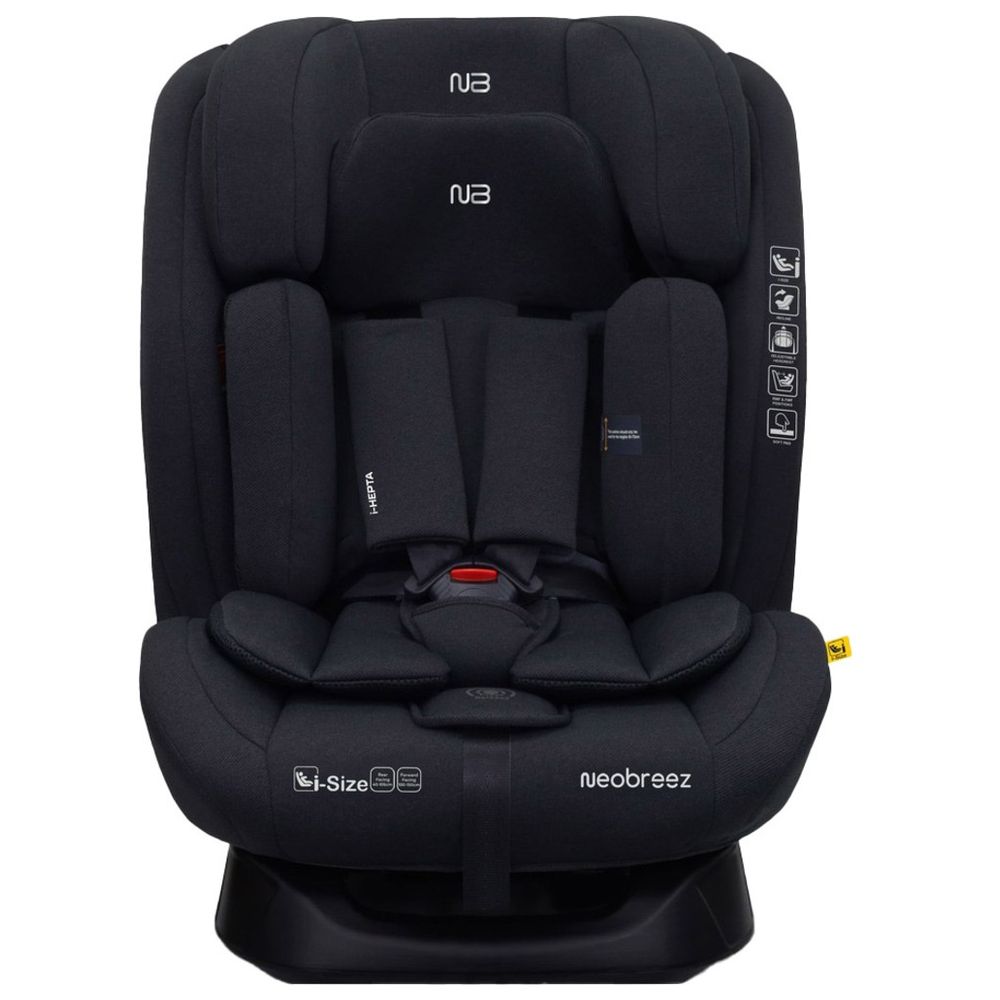 Neobreez - i-Hepta i-Size All-In-1 Convertible Car Seat 0-12Yrs - Black