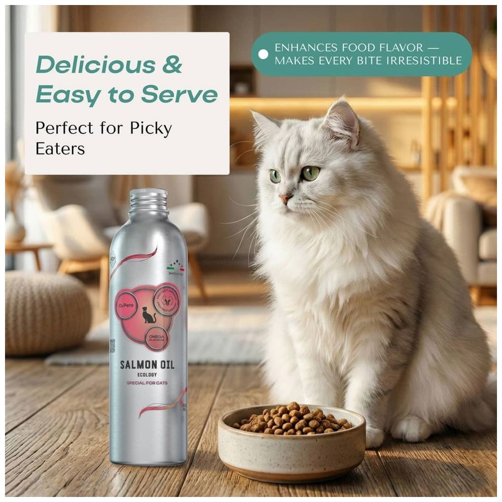 أو2 بيتس - زيت السلمون أوميجا بلاتينيوم للقطط