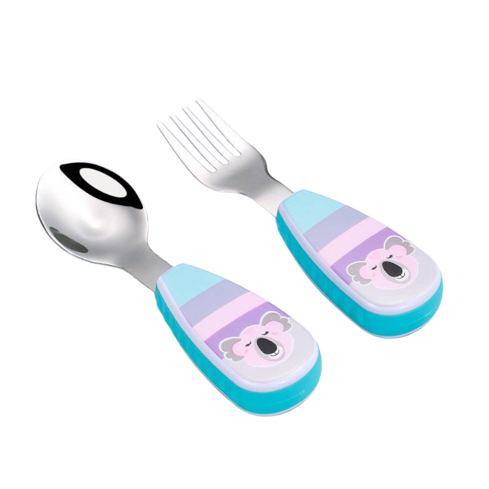 Doodle Kiddo Kids Cutlery Set With Case - Koala - 2pcs