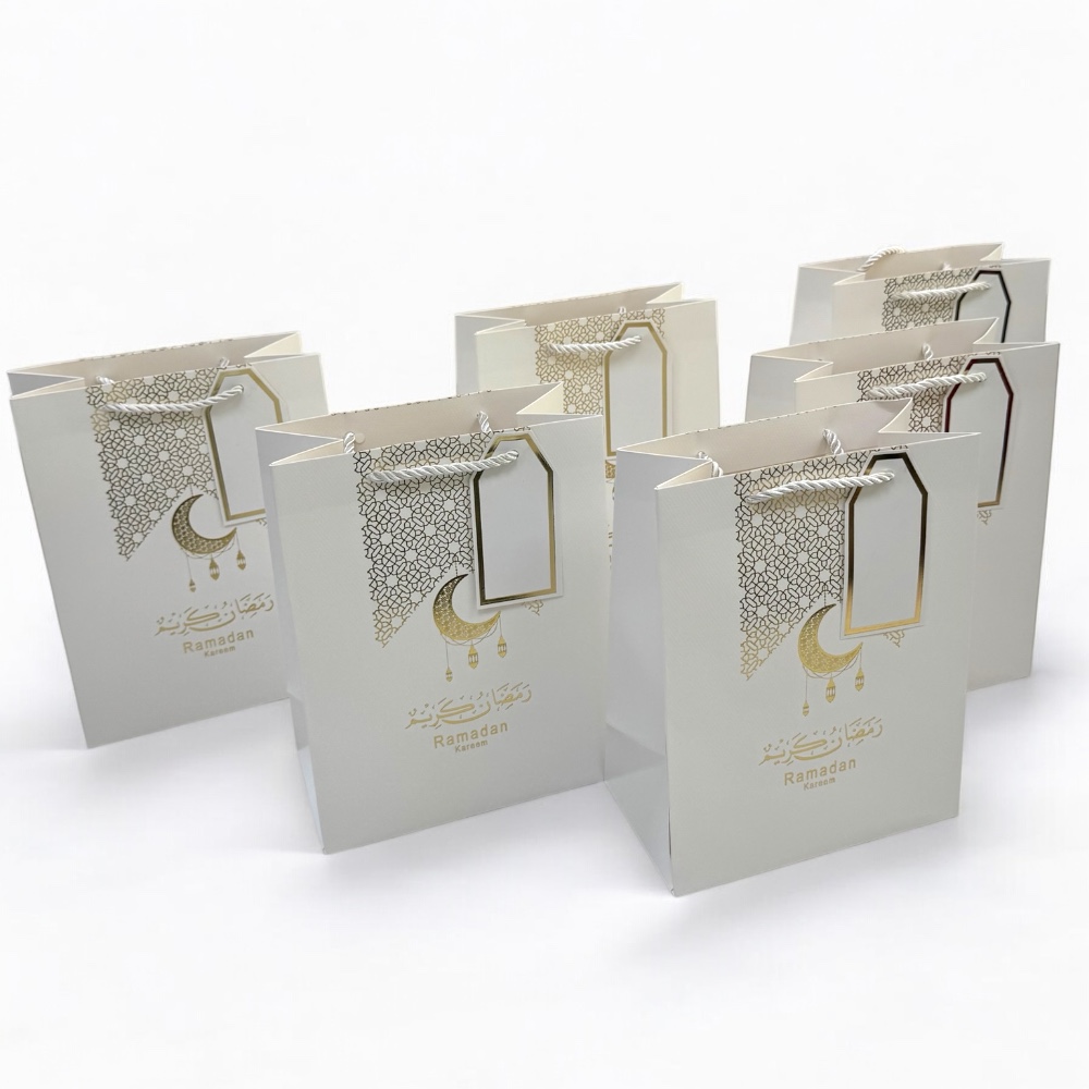 Doodle Kiddo - Ramadan Gift Bags - White - Pack of 6