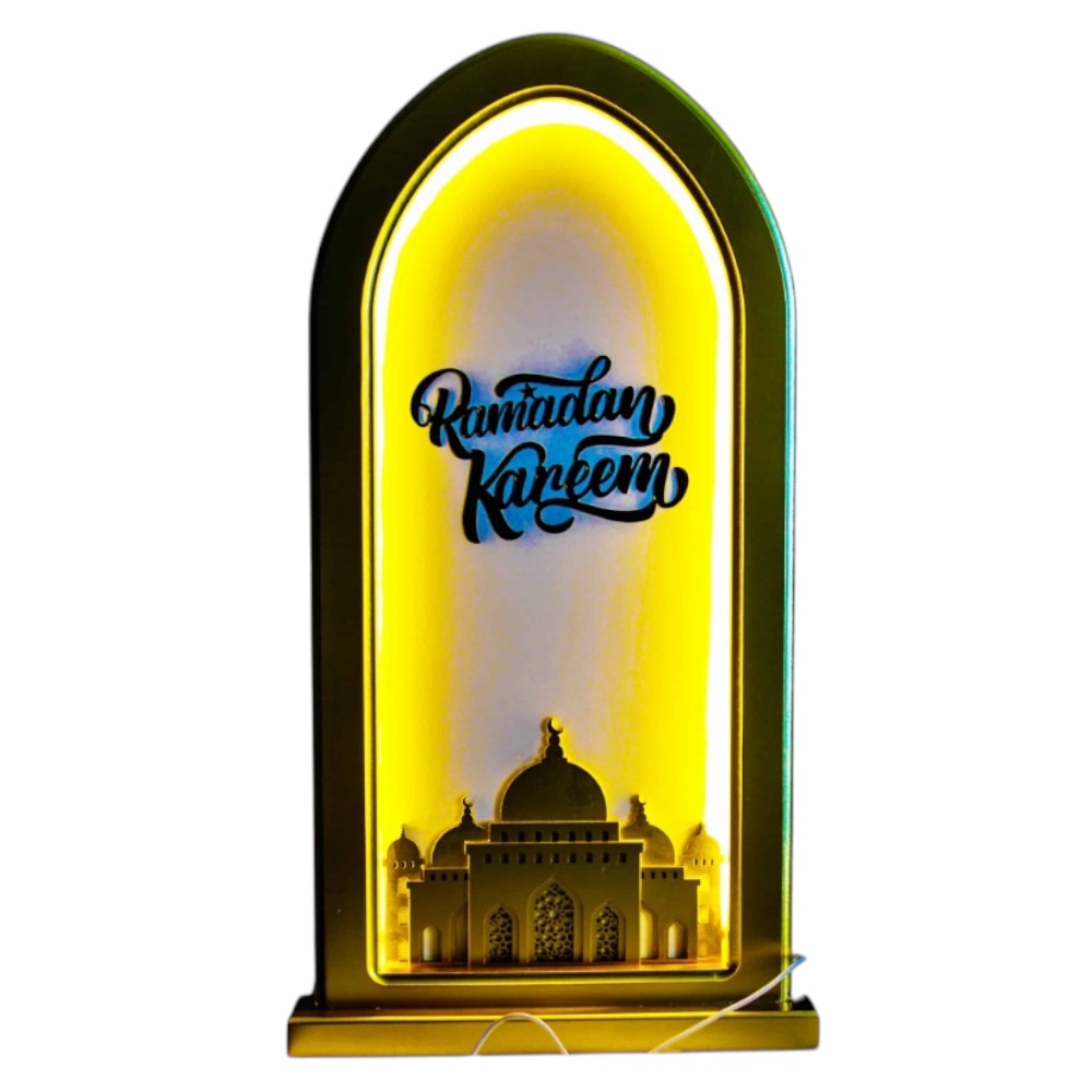 Doodle Kiddo - Ramadan Kareem Light Home Decor - Gold - Large