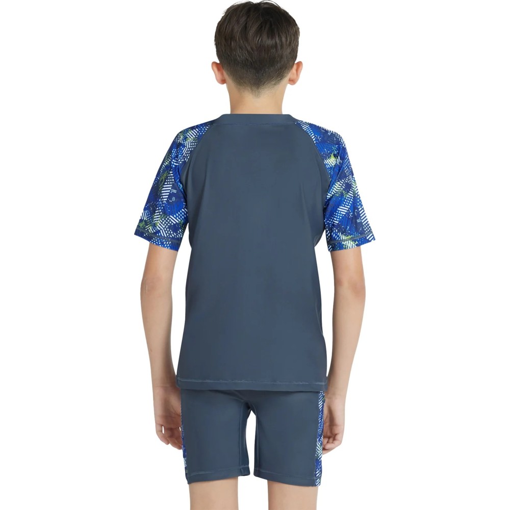 Coega Sunwear - 2pc-Set - Boy's Swimsuit - Grey Blue Stripes
