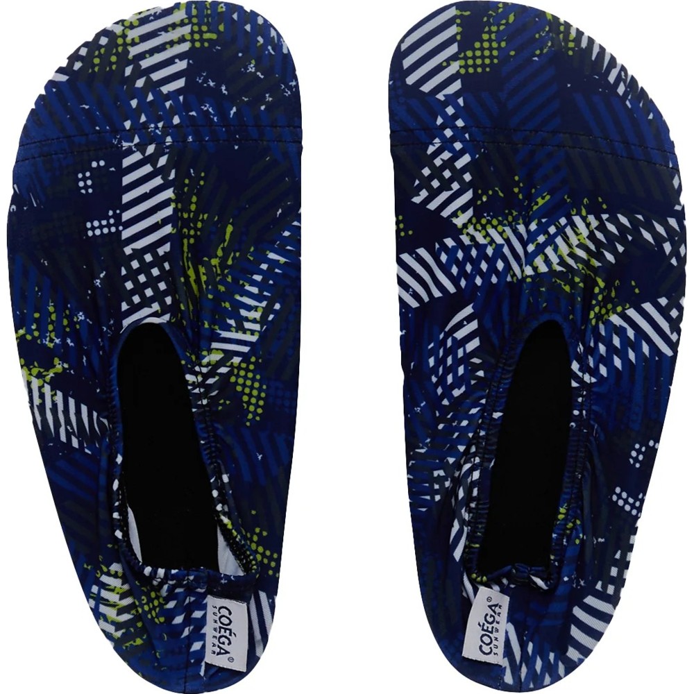 Coega Sunwear - Boy's Pool Shoes - Grey Blue Stripes