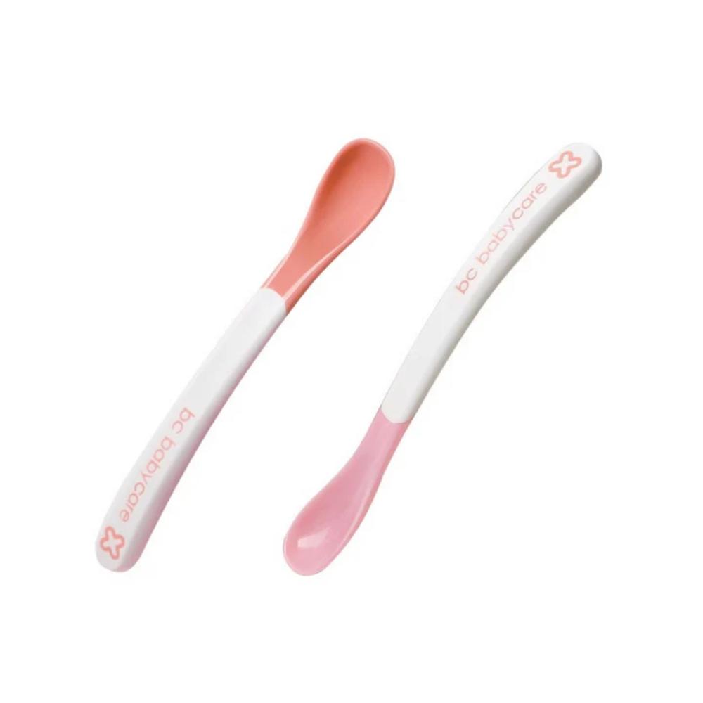 Babycare Hot Safe Spoons - Oranges/Pink - 2 Pcs