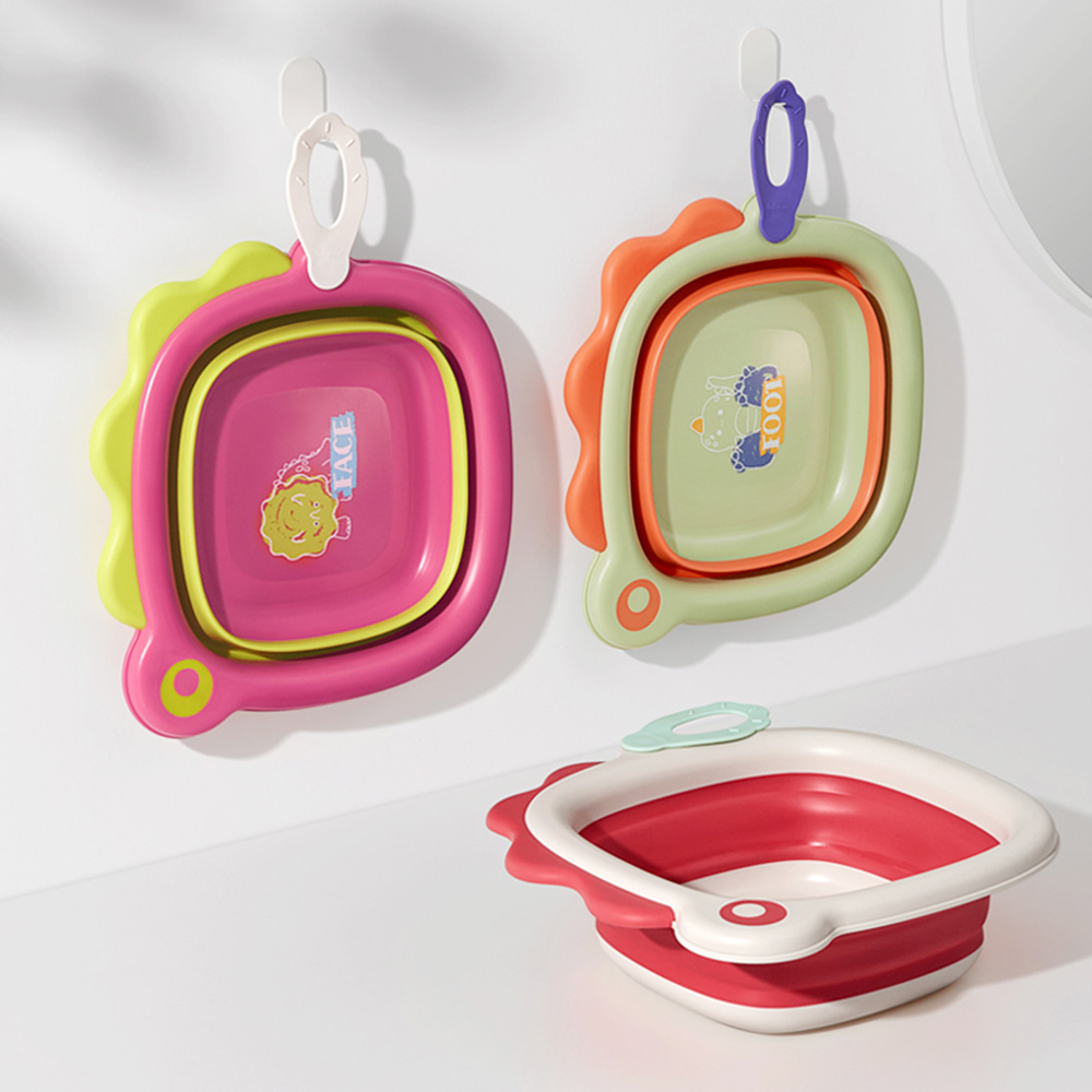 بيبي كير - حوض غسيل محمول للأطفال - قطعة واحدة - قد يختلف اللون