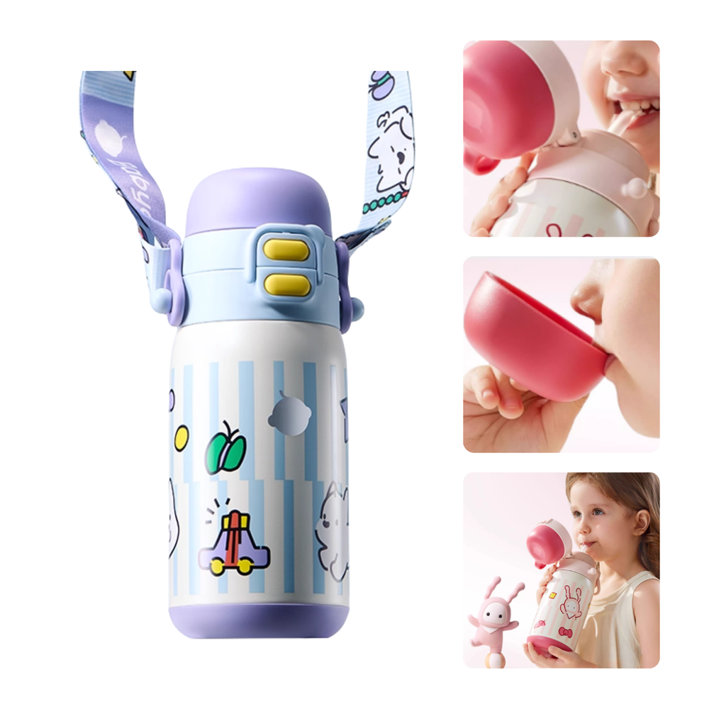 Babycare - 3-in-1 Lid Vacuum Bottle Thermos Flask - 550 ml