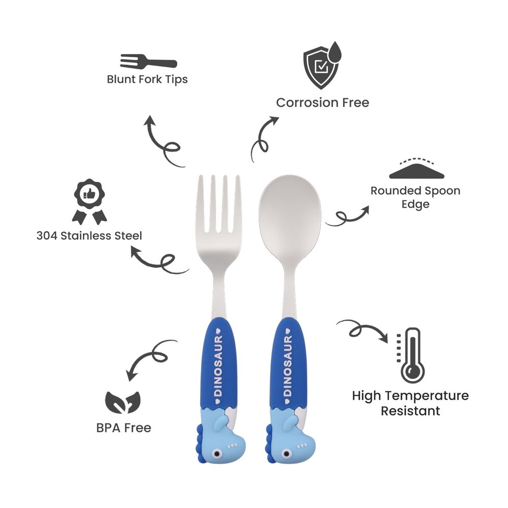 Cravista - Dinosaur Cutlery Set with Case