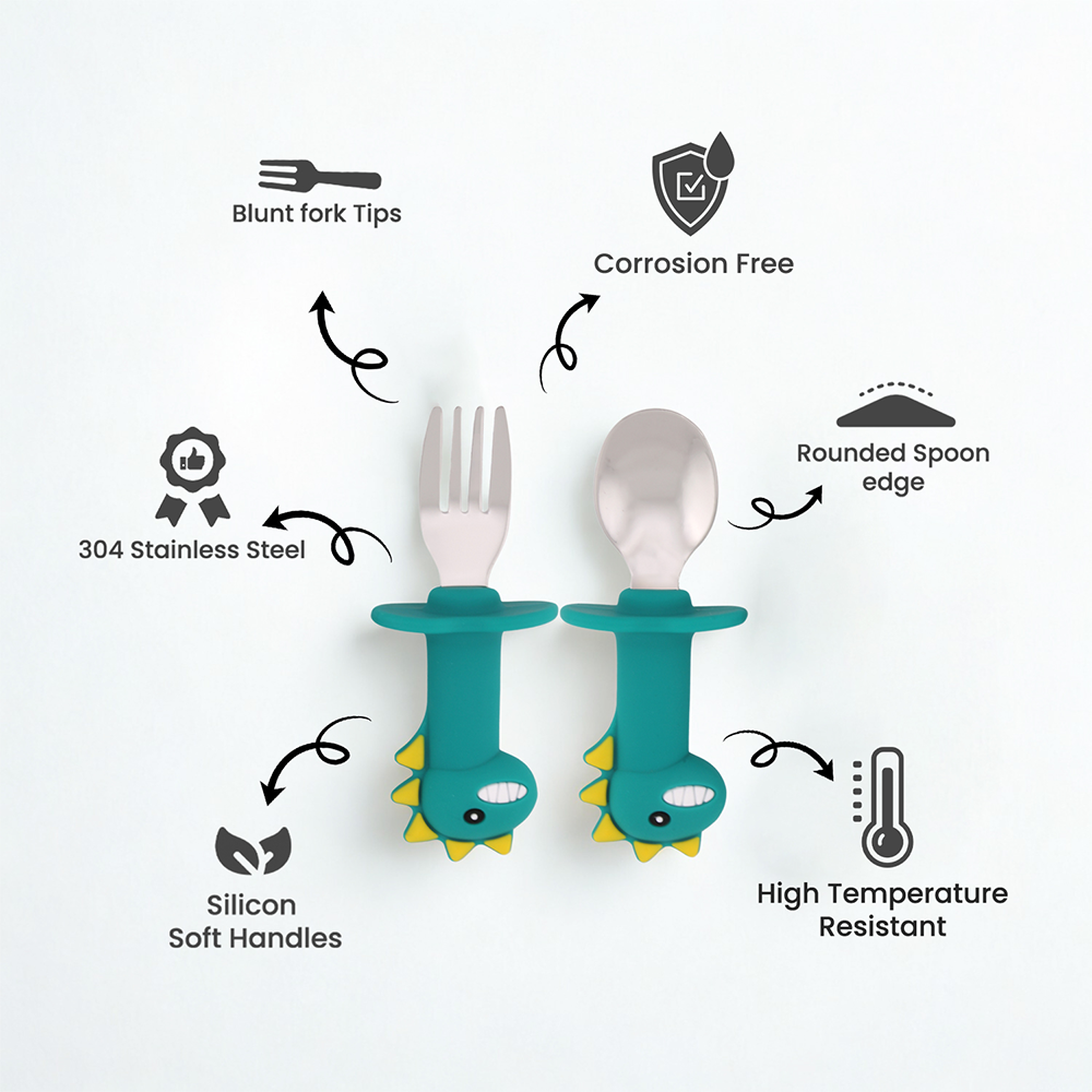 Cravista - Toddler Stainless Steel Cutlery Set - 2pcs