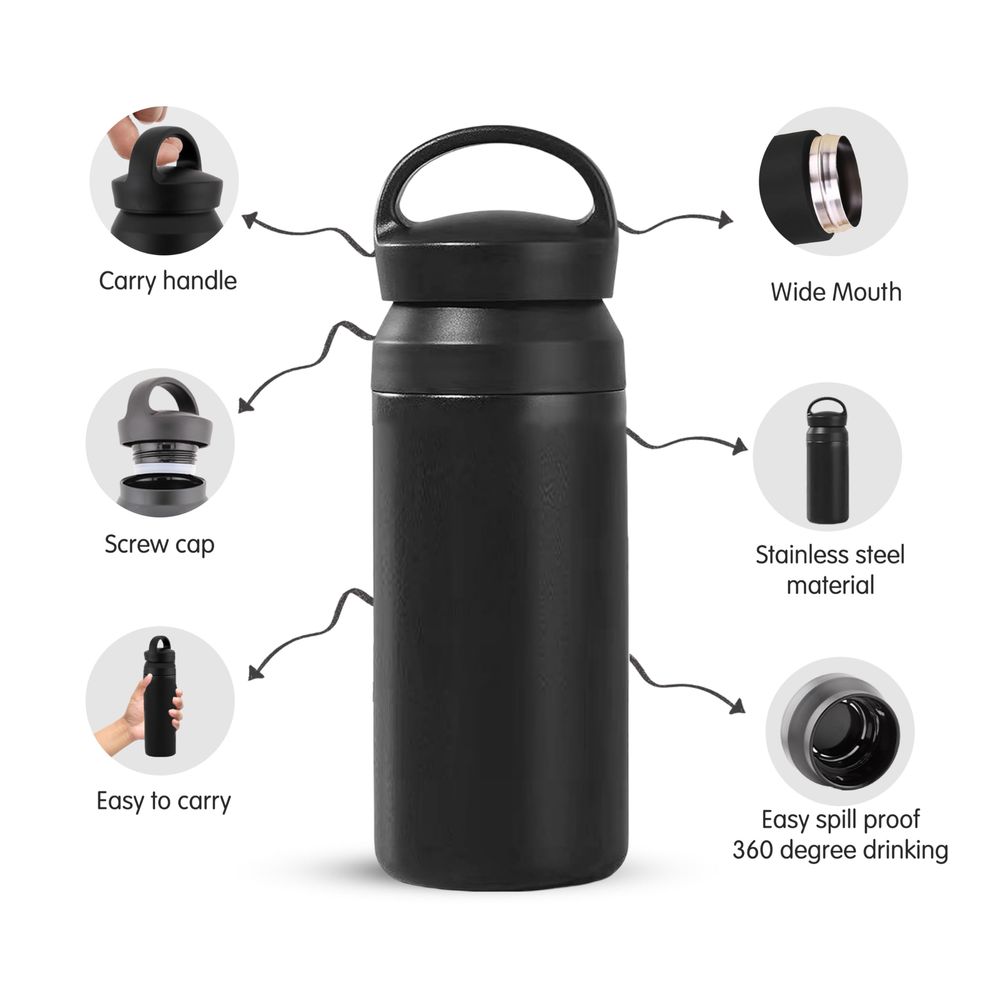 Cravista - Stainless Steel Vacuum Insulated Water Bottle For Kids And Adults - 500ml