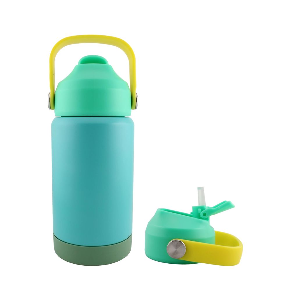 Cravista - Insulated Stainless Steel Leak-proof Kids Water Bottle With Straw & Handle - 350ml