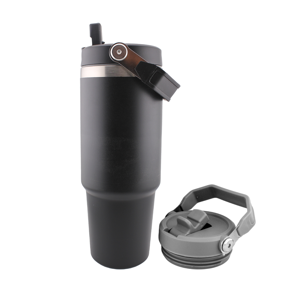 Cravista - Leakproof Stainless Steel Vacuum Insulated Water Bottle With Straw - 900ml