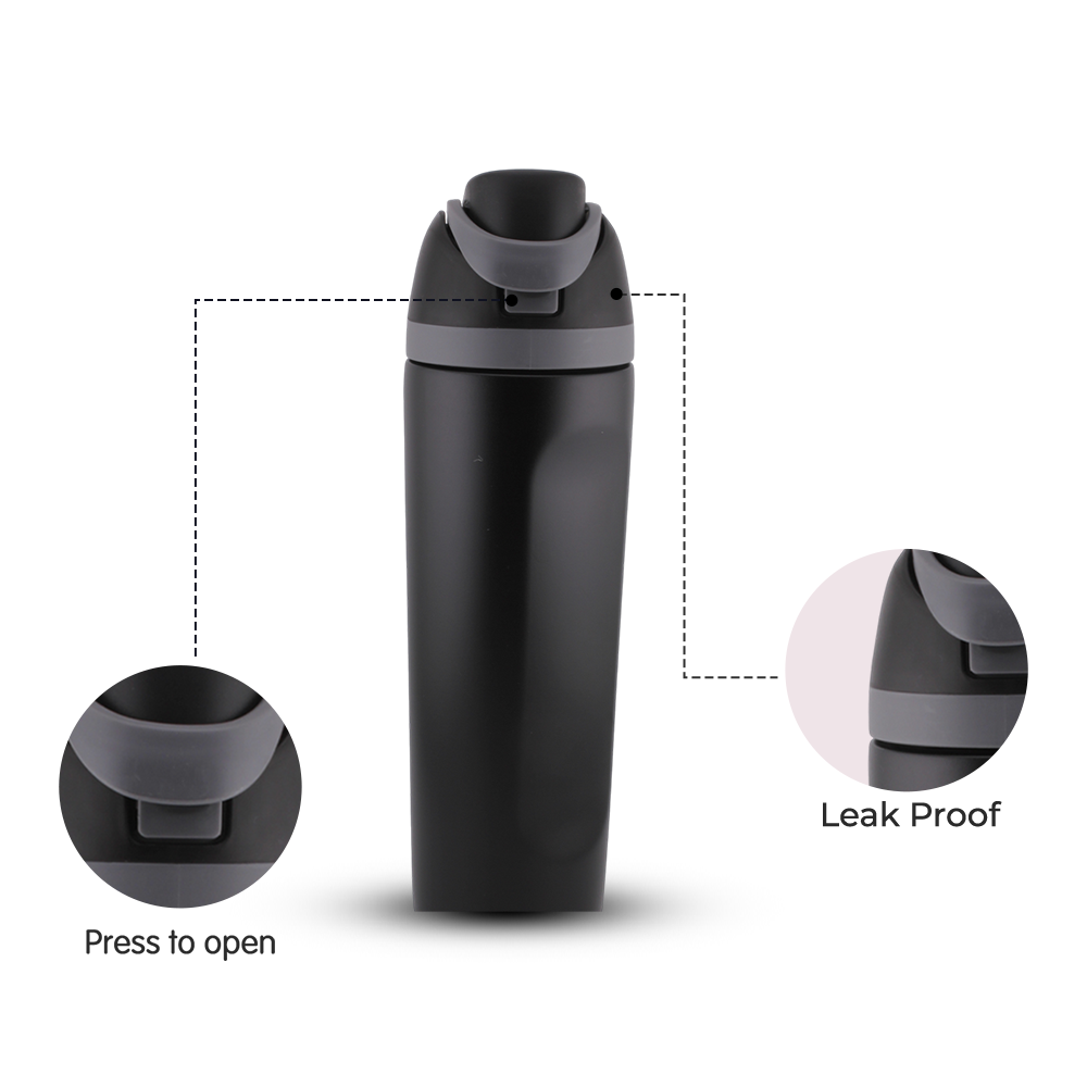 Cravista - Insulated Stainless Steel Leak-proof Kids Water Bottle With Straw & Handle - 350ml