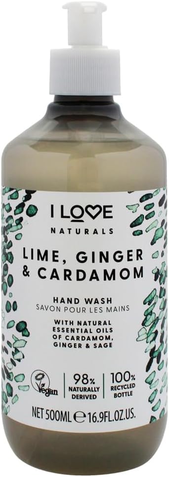 I LOVE - Naturals Lime, Ginger & Cardamom Hand Wash - 500ml