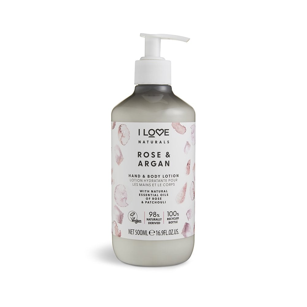 I LOVE - Naturals Hand & Body Lotion - Rose And Argan - 500ml