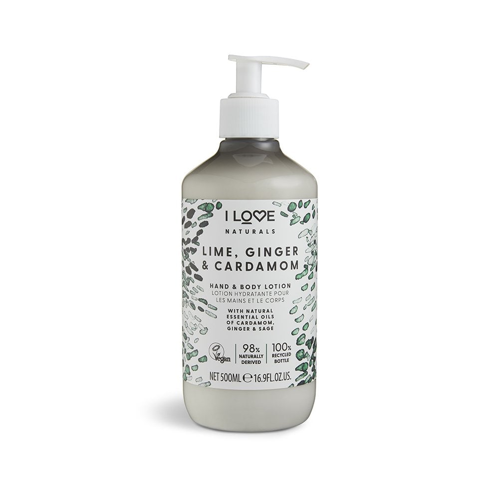 I LOVE - Naturals Lime, Ginger & Cardamom Hand & Body Lotion - 500ml