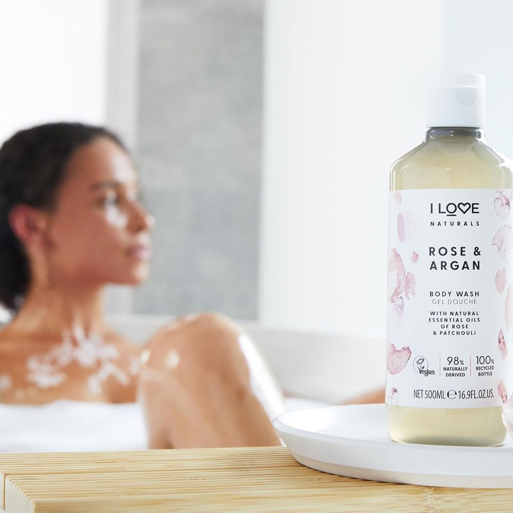 I LOVE - Naturals Rose and Argan Body Wash - 500ml