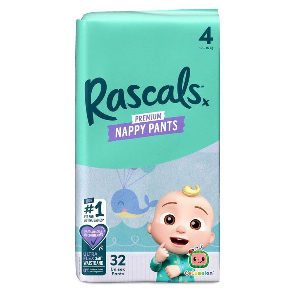Rascals Cocomelon Edition Training Diaper Pants - Size 4 - 10-15 kg - 32 Pcs