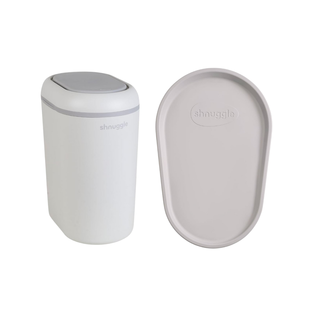 Shnuggle - Squishy Changing Mat + Nappy Bin - Taupe