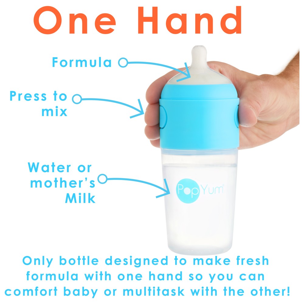 PopYum - Anti-Colic Formula Making/Mixing/Dispenser Baby Bottles - 3 Pcs - 260 ml