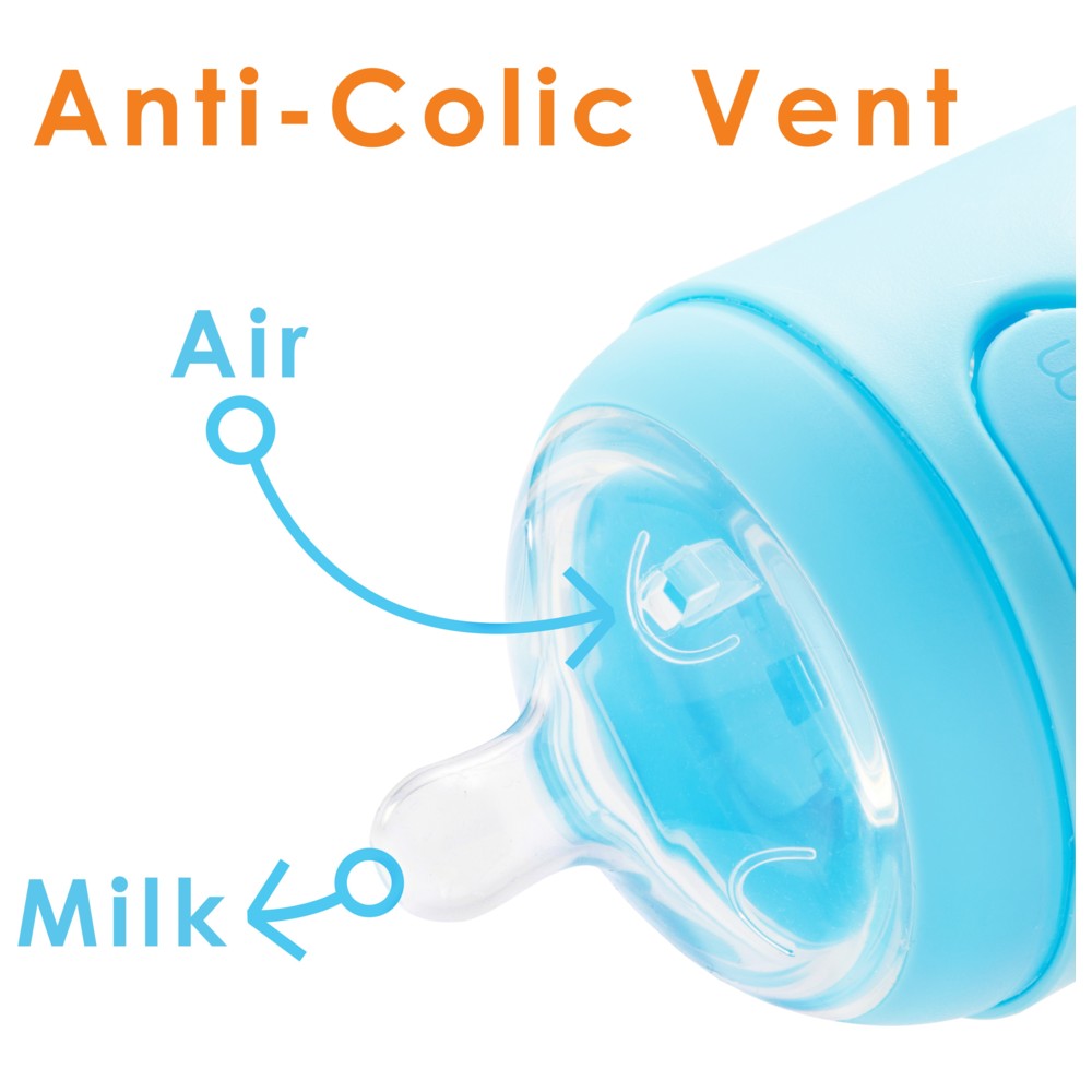 PopYum - Anti-Colic Formula Making/Mixing/Dispenser Baby Bottles - 3 Pcs - 260 ml