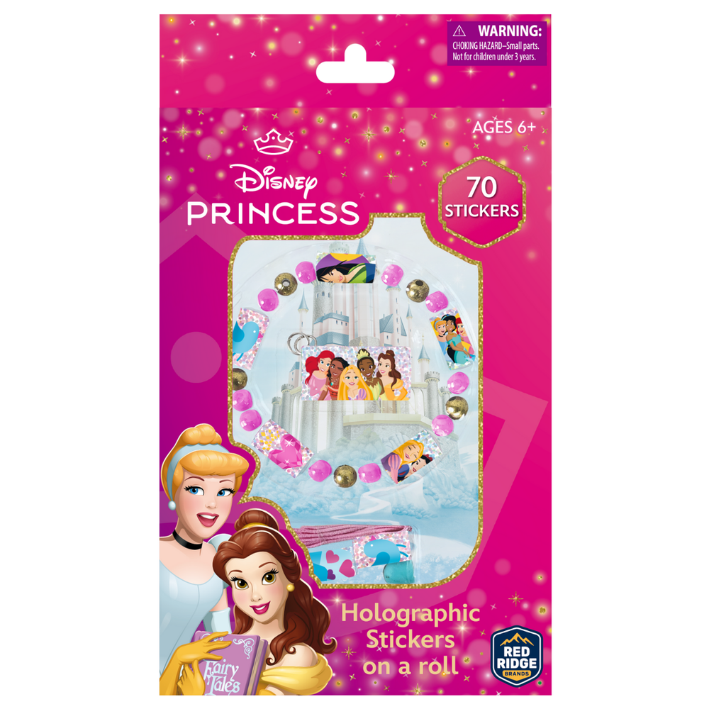 Disney - Holographic Stickers On A Roll Bracelet Making Kit - Princess