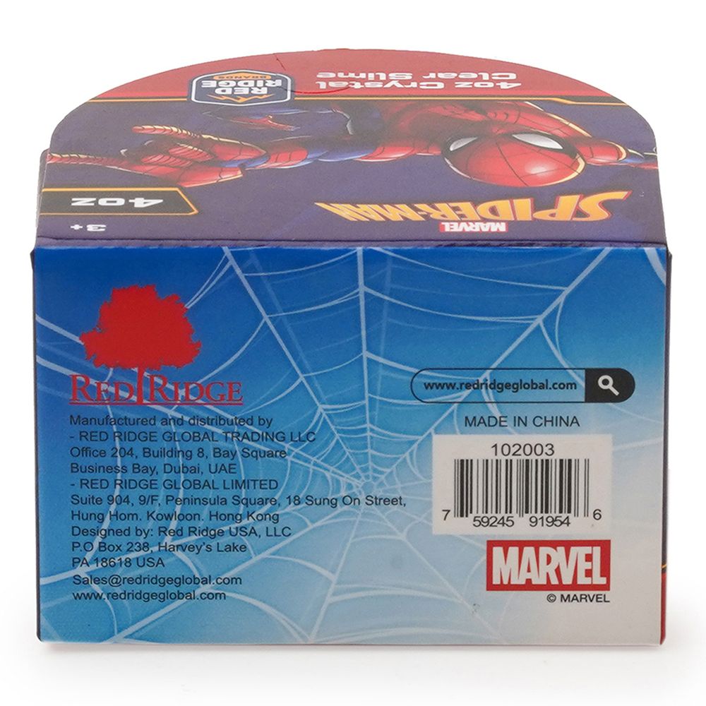 Slime Squad - Marvel Spider Man Crystal Clear Slime - Blue - 118 ml