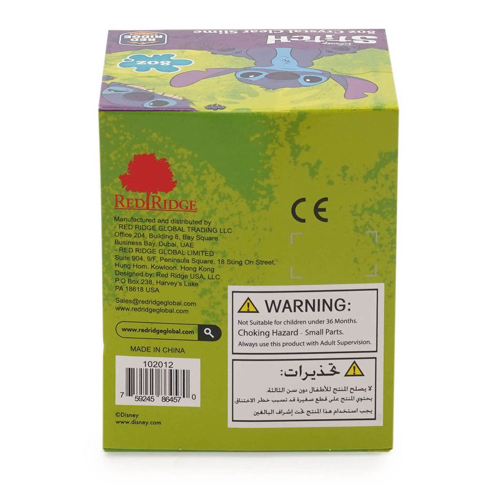 Slime Squad - Disney Stitch Crystal Clear Slime - Green - 236 ml